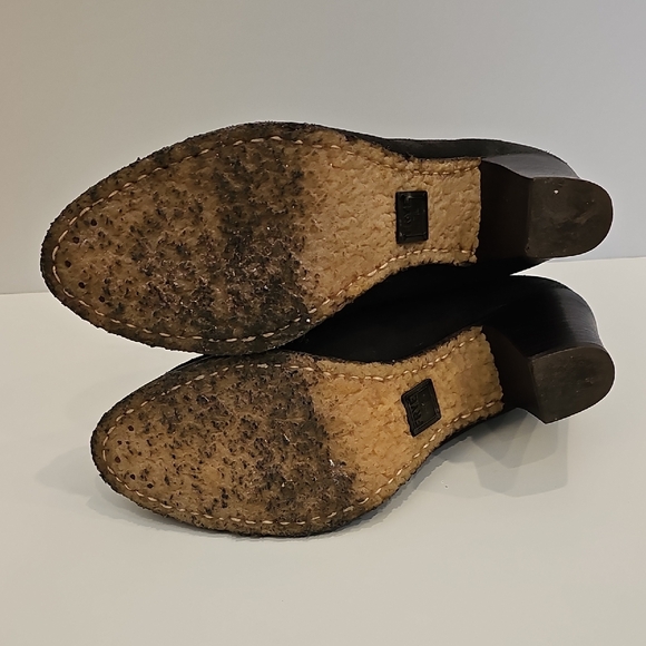 Frye Black Suede Parker Oxford Heeled Ankle Bootie for Women Size 7B - Picture 7 of 10